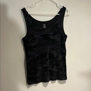 George Women's Black Camouflage Tank Top